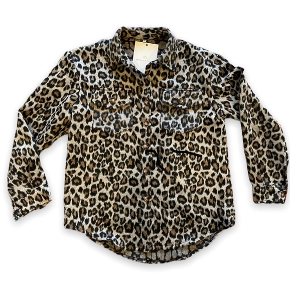 Leopard Shacket - Jackets & Coats, Animal print, oversized fit, women’s clothing - Picture 4 of 6